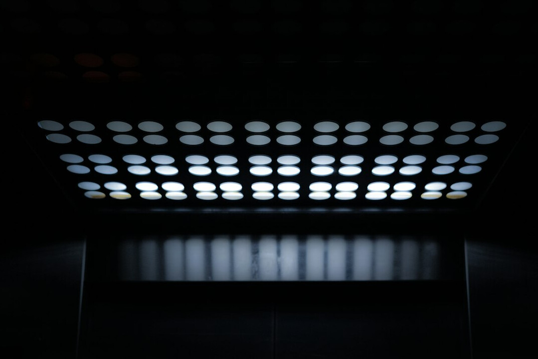 Overhead television studio lighting rig